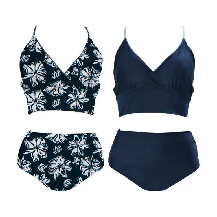 Swimsuits: Maka-Hou Women Reversible Bikini-CLAM FLOWER (Japanese Brand) - MAKA-HOU / Clam Flower / M / Clam Flower, Clothing, Exceed By,