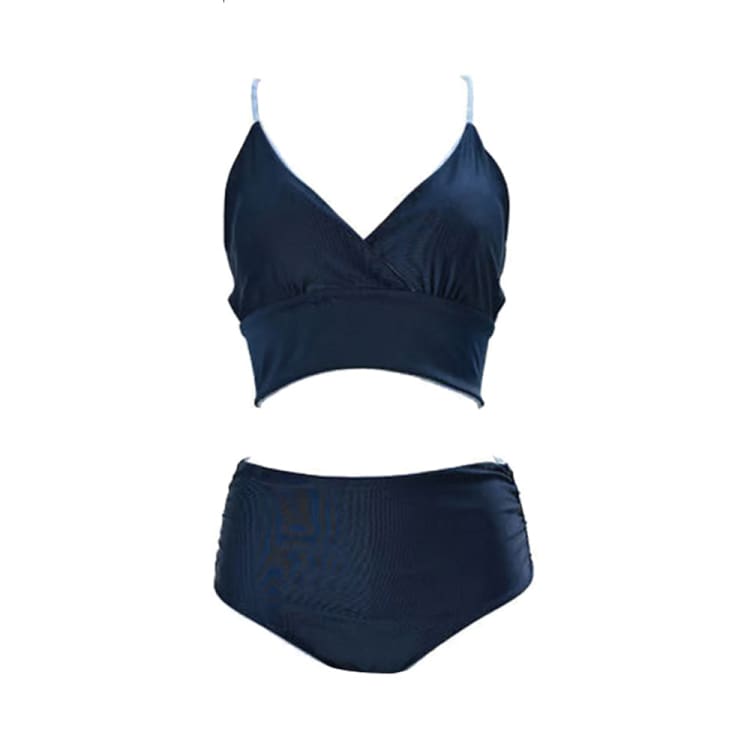 Swimsuits: Maka - Hou Women Reversible Bikini - NAVY LEAF - Clothing, Exceed By, Fashion, Hong Kong, Japan | 20W04 - 12S1714 - M