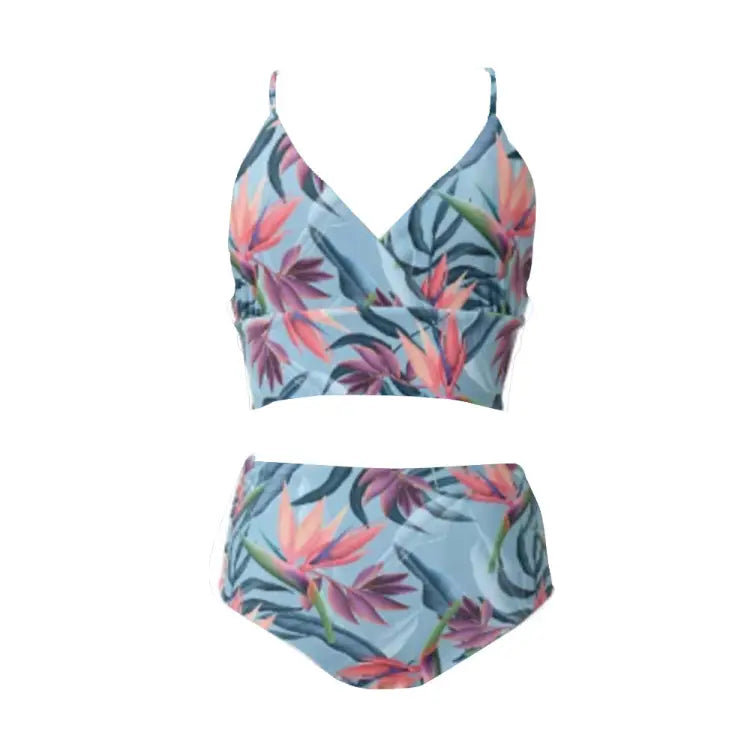 Swimsuits: Maka-Hou Women Reversible Bikini-NETTAI LEAF (Japanese Brand) - MAKA-HOU / Nettai Leaf / M / 20W04-12S4014-L, 20W04-12S4014-M,