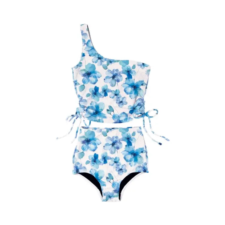 Swimsuits: Maka-Hou Women Rib Bikini-WATER FLOWER (Japanese Brand) - MAKA-HOU / Water Flower / M / Clothing, Exceed By, Fashion, Hong Kong,