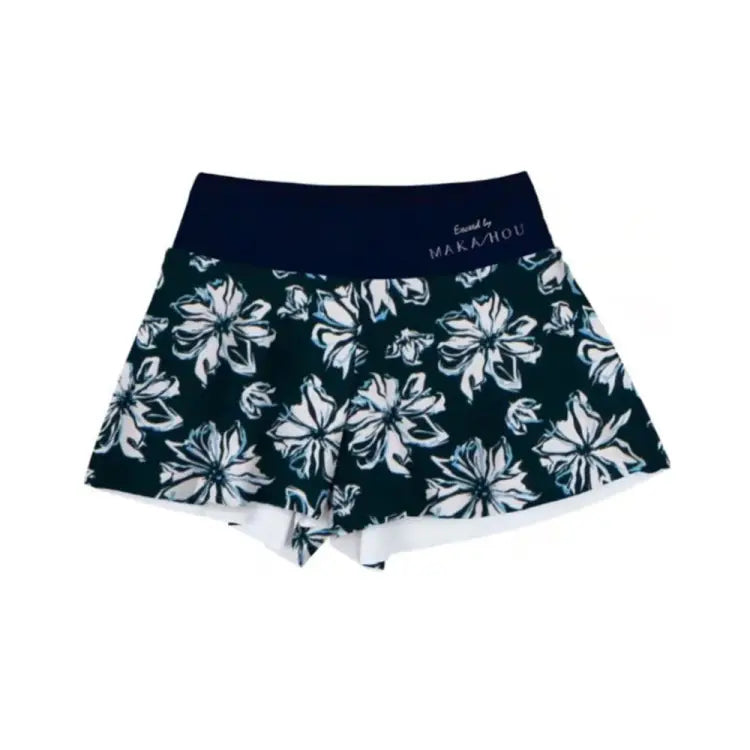 Boardshorts: Maka-Hou Women Summer Shorts-CLAM FLOWER (Japanese Brand) - MAKA-HOU / Clam Flower / M / Boardshorts, Bottom, Clam Flower,
