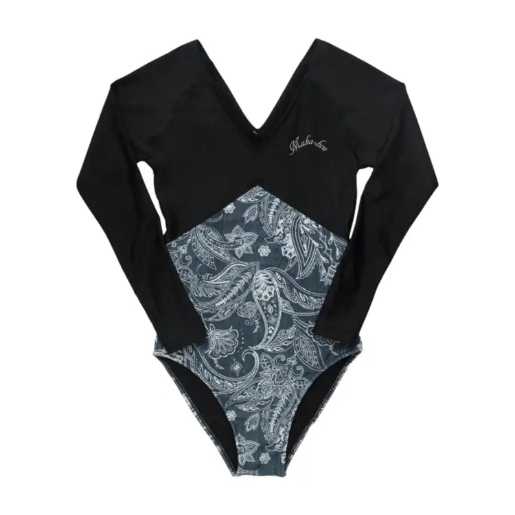 Swimsuits: Maka-Hou Women Warm Swimwear-PAISLEY (Japanese Brand) - MAKA-HOU / Paisley / M / 11W21-52S0001-L, 11W21-52S0001-M, Clothing,