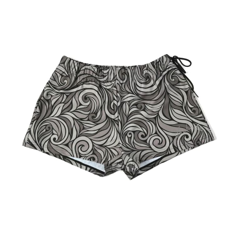 Boardshorts: Maka - Hou Women Water Shorts - BLACK WAVE - Black M Wave, Boardshorts, Bottom, Diving, Fashion | 41W07 - 12S0932 - M