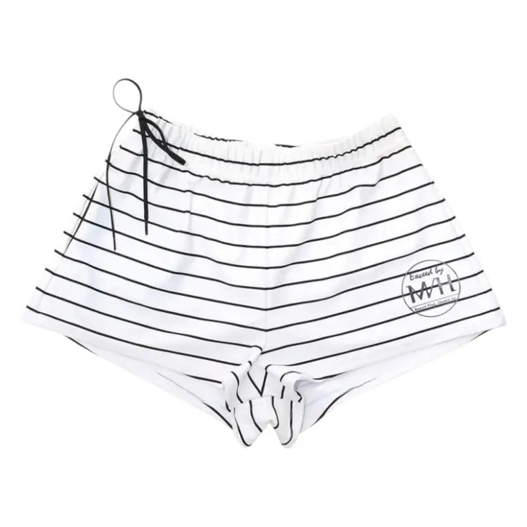 Boardshorts: Maka-Hou Women Water Shorts-STRIPE (japanese Brand) - MAKA-HOU / Stripe / M / 41W07-12S0911-L, 41W07-12S0911-M, Boardshorts,