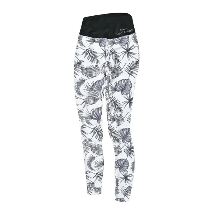 Leggings / Water: Maka - Hou Women ＆ Yoga Leggings - MIX LEAF - Barrel Mix M Bottom, Clothing, Exceed By, Fashion, fitness | 71W12