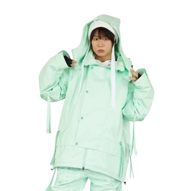 Jackets / Snow: Marqleen Coach Jacket-LTGR (Japanese Brand) [UNISEX] - 2024, Clothing, Ice & Snow, Jackets, Jackets / Snow | 24MQ05003-400-S