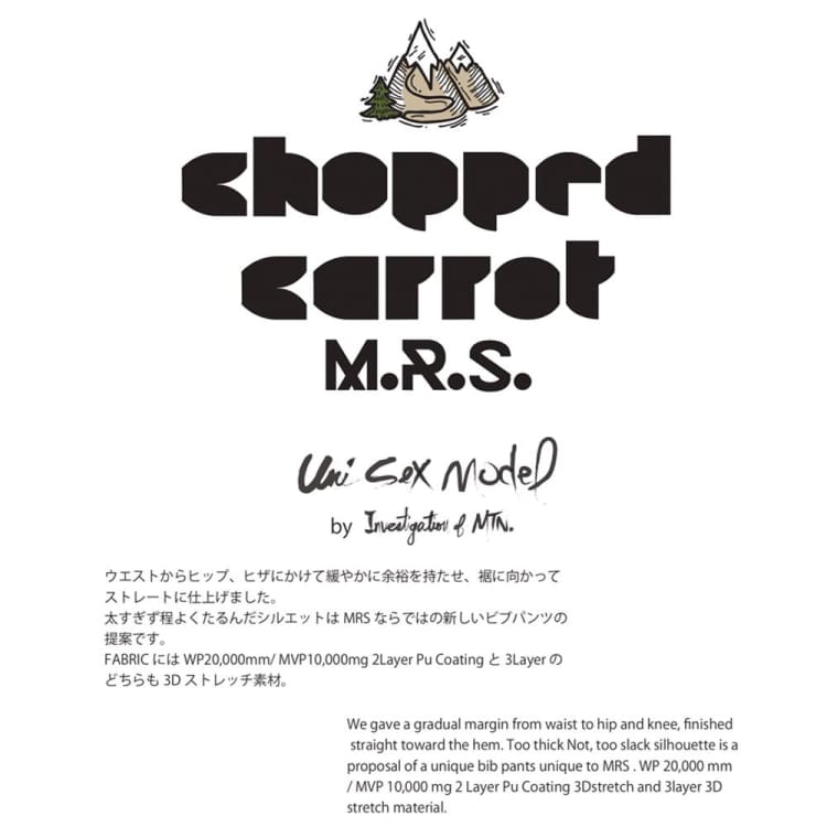 Pants / Snow: [ PRE-ORDER ] MRS CHOPPED CARROT PANTS (Japanese Brand) Duwberry [Unisex] - 1920 Clothing Duwberry Ice & Snow Mens |