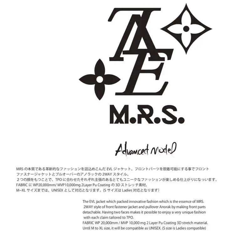 Jackets / Snow: [ PRE-ORDER ] MRS EVL SNOW JACKET (Japanese Brand) Duwberry [Unisex] - 1920 Clothing Duwberry Ice & Snow Jackets |