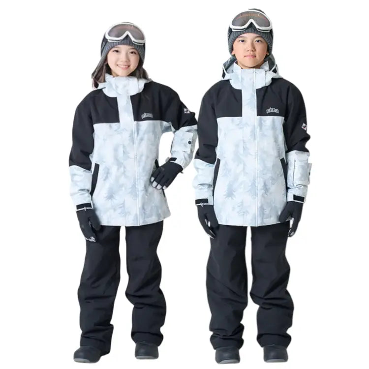 Jackets / Snow: Nima Kids Camo Snow Suits-WHITE (Japanese Brand) - 2025, Clothing, Goggles Specials x Snow Wear, Ice & Snow, Jackets