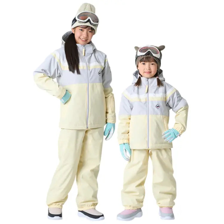Jackets / Snow: Nima Kids Classic Snow Suits-YELLOW (Japanese Brand) - 2025, 25JR-1601-21P-110, 25JR-1601-21P-120, 25JR-1601-21P-130,