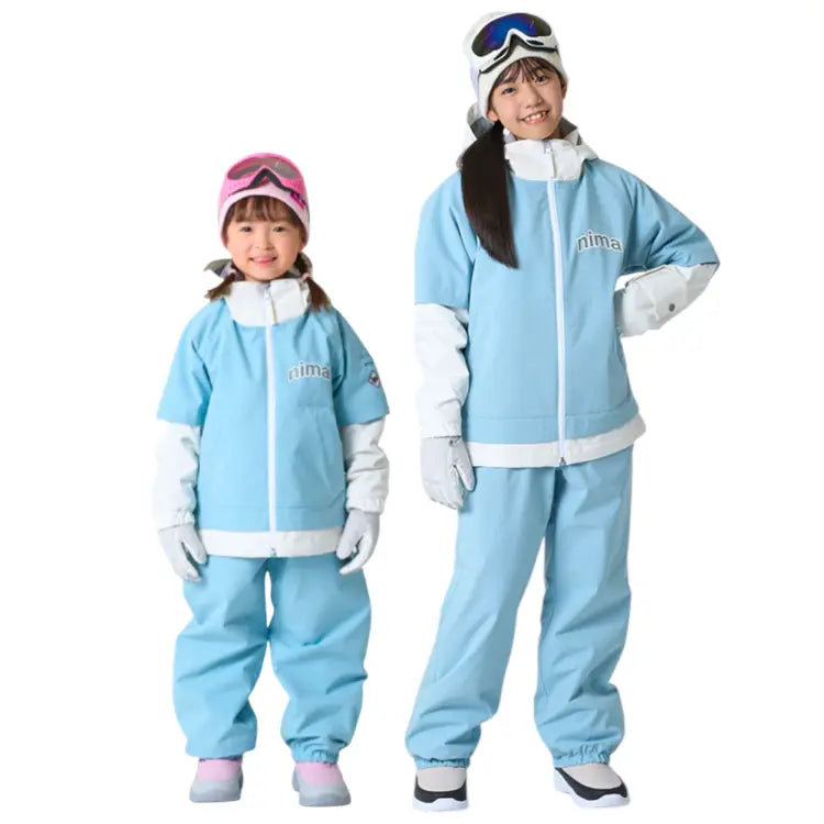 Jackets / Snow: Nima Kids Coach Snow Suits-BLUE (Japanese Brand) - 2025, 25JR-1601-21P-110, 25JR-1601-21P-120, 25JR-1601-21P-130,