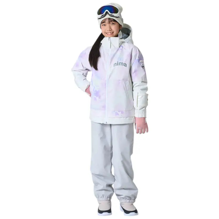 Jackets / Snow: Nima Kids Graffiti Snow Suits-PINK (Japanese Brand) - Nima / Pink / 130 / 2025, 25JR-1601-21P-110, 25JR-1601-21P-120,