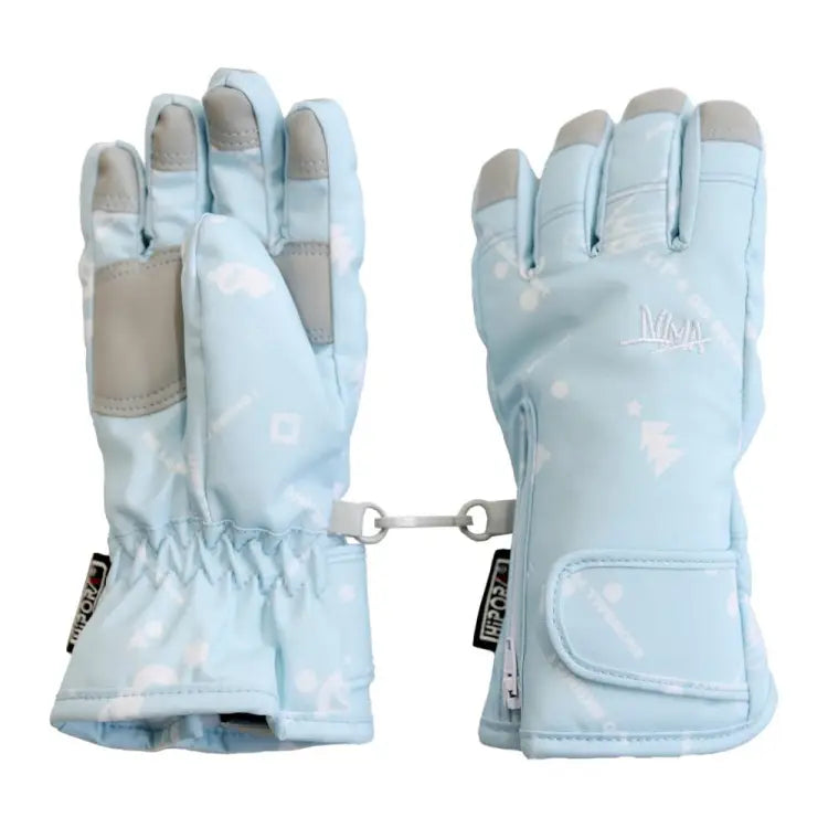 Gloves & Mittens / Snow: Nima Kids Snow Gloves-MINT (Japanese Brand) - Nima / Mint / 110 / 2024, Accessories, Black, Gloves, Gloves &
