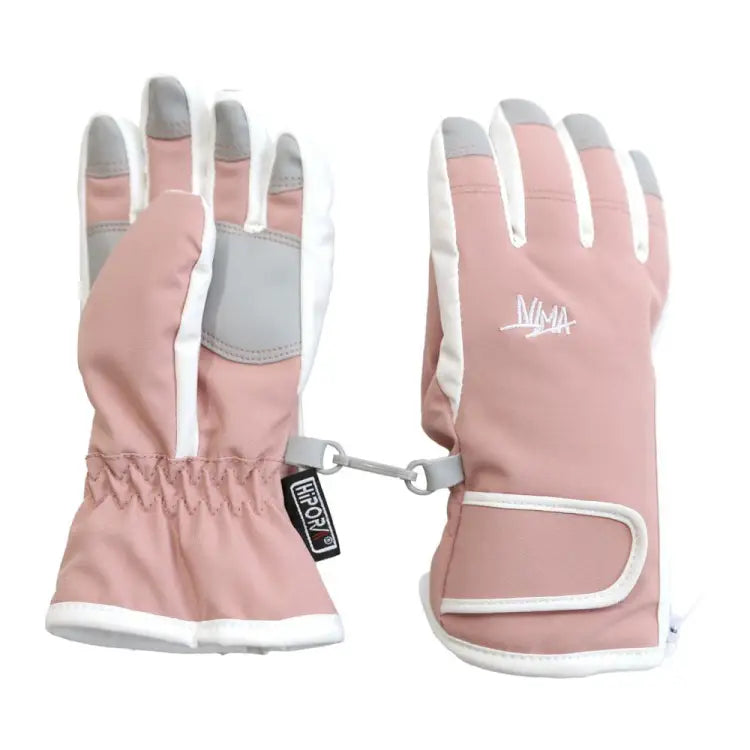 Gloves & Mittens / Snow: Nima Kids Snow Gloves-PINK (Japanese Brand) - Nima / Pink / 110 / 2024, Accessories, Black, Gloves, Gloves &