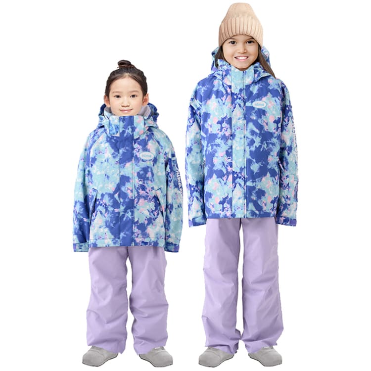 Jackets / Snow: Nima Kids Snow Suits-BLUE FLOWER (Japanese Brand) - Nima / Blue Flower / 110 / 2023, BLUE FLOWER, Clothing, Ice & Snow,