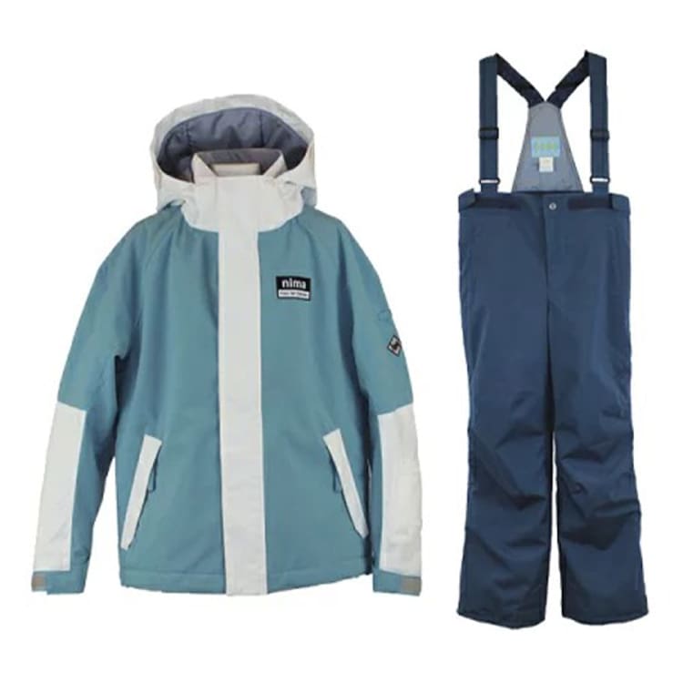 Jackets / Snow: Nima Kids Snow Suits-MINT (Japanese Brand) - Nima / Mint / 140 / 2023, Clothing, Ice & Snow, Jackets, Jackets / Snow |