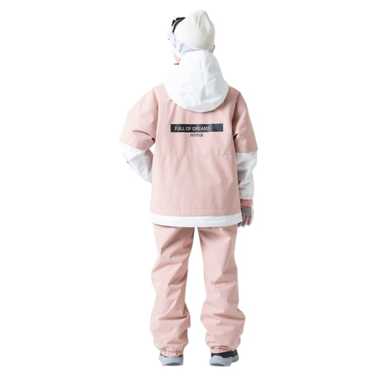 Jackets / Snow: Nima Kids Snow Suits-PINK (Japanese Brand) - 2024, Blue Flower, Clothing, Ice & Snow, Jackets | 24JR1507-74-130