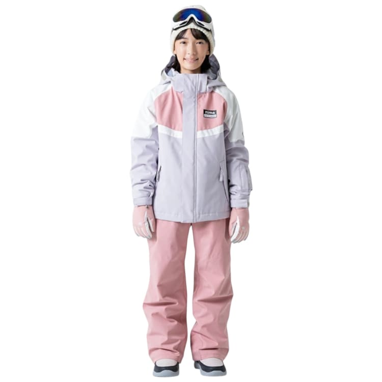 Jackets / Snow: Nima Kids Snow Suits-PINK/PURPLE (Japanese Brand) - Nima / Pink/Purple / 130 / 2024, Blue Flower, Clothing, Goggles