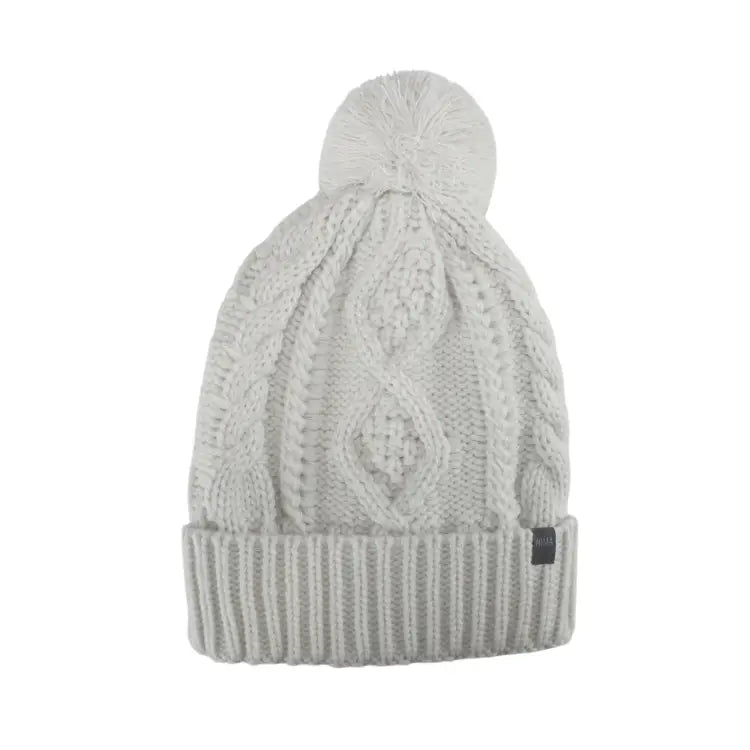 Headwear / Beanies: Nima Pom Beanie-WHITE - Nima / White / Free / 2025, Accessories, Head & Neck Wear, Headwear / Beanies, ICE & SNOW