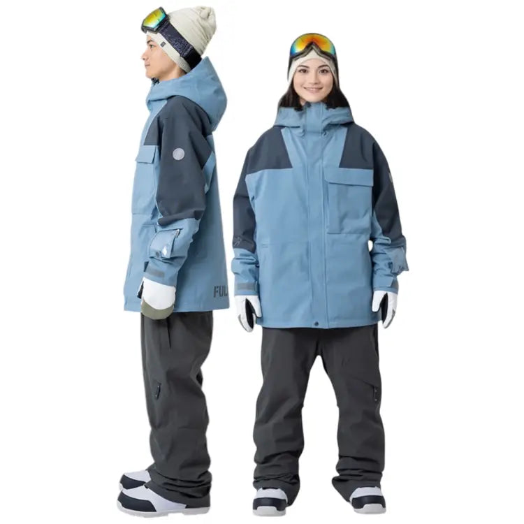 Jackets / Snow: Nima Unisex Hova Snow Jacket-BLUE (Japanese Brand) - 2025, Blue, Clothing, Goggles Specials x Snow Wear, Ice & Snow