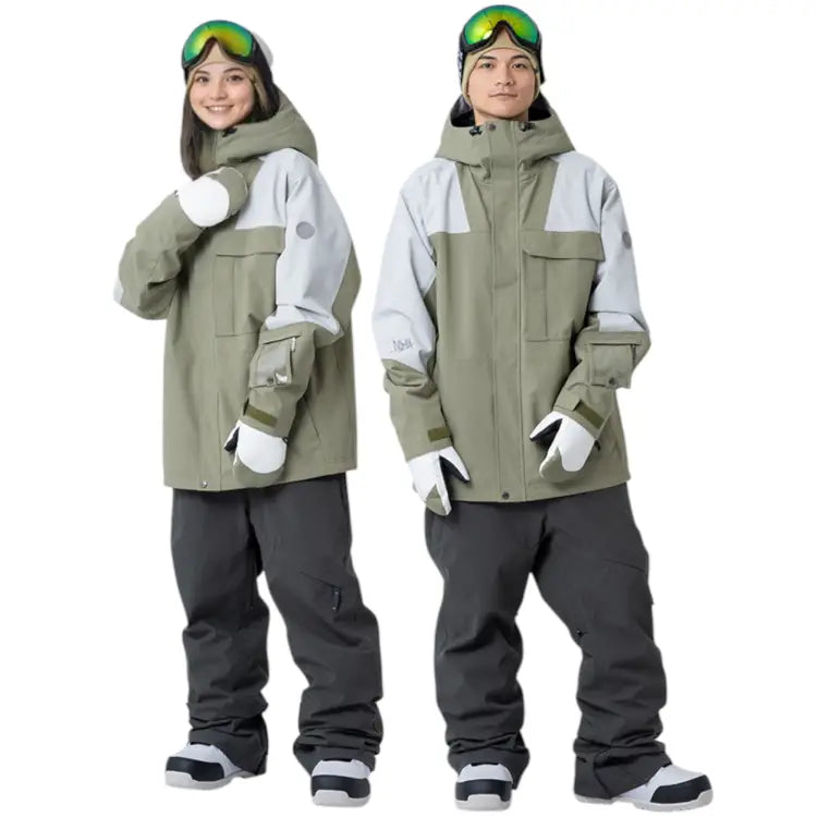Jackets / Snow: Nima Unisex Hova Snow Jacket-OLIVE (Japanese Brand) - 2025, Clothing, Goggles Specials x Snow Wear, Ice & Snow, Jackets