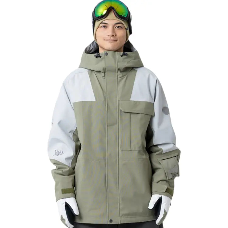Jackets / Snow: Nima Unisex Hova Snow Jacket-OLIVE (Japanese Brand) - Nima / Olive / S / 2025, Clothing, Goggles Specials x Snow Wear, Ice