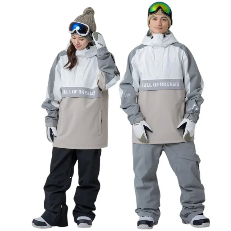 Jackets / Snow: Nima Unisex Popover Snow Anorak-DESERT (Japanese Brand) - 2025, Clothing, Desert, Goggles Specials x Snow Wear, Ice & Snow