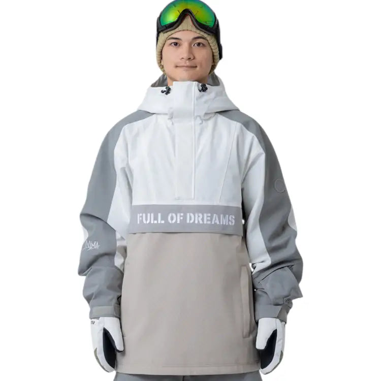 Jackets / Snow: Nima Unisex Popover Snow Anorak-DESERT (Japanese Brand) - Nima / Desert / S / 2025, Clothing, Desert, Goggles Specials x