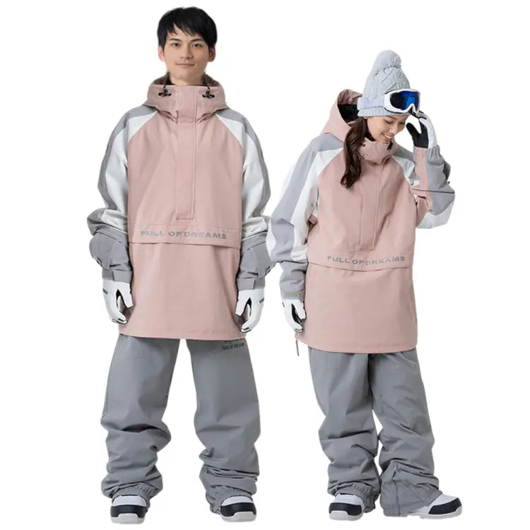 Jackets / Snow: Nima Unisex Pullover Snow Jacket-PINK (Japanese Brand) - 2025, 25NB-1203-83-M, 25NB-1203-83-S, Clothing, Goggles Specials x