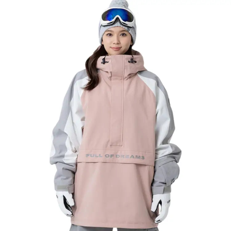 Jackets / Snow: Nima Unisex Pullover Snow Jacket-PINK (Japanese Brand) - 2025, 25NB-1203-83-M, 25NB-1203-83-S, Clothing, Goggles Specials x