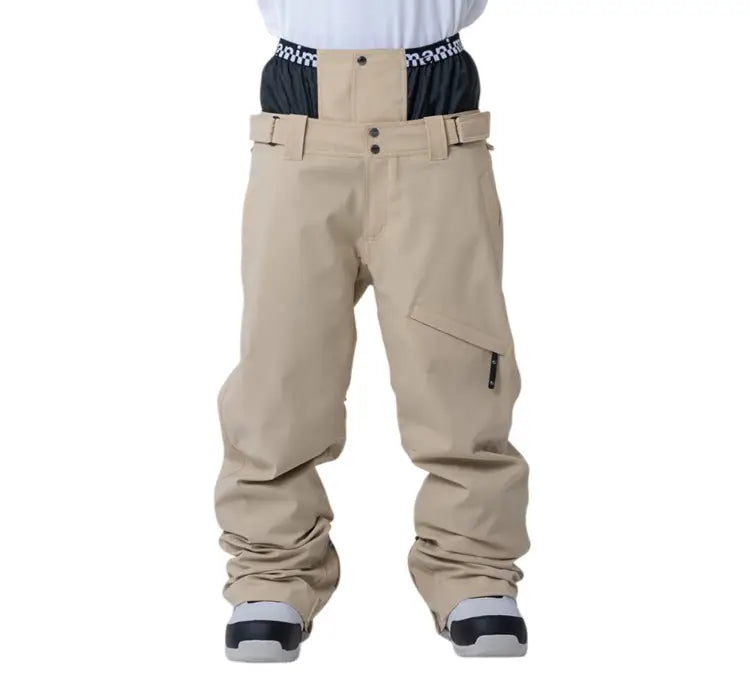 Pants / Snow: Nima Unisex Regular Snow Pants-BEIGE (Japanese Brand) - Nima / Beige / S / 2025, Beige, Clothing, Goggles Specials x Snow