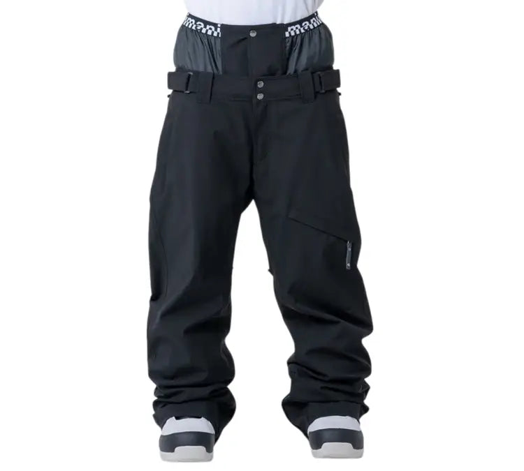 Pants / Snow: Nima Unisex Regular Snow Pants-BLACK (Japanese Brand) - Nima / Black / S / 2025, 25NB-1213-15-M, 25NB-1213-15-S, Black,