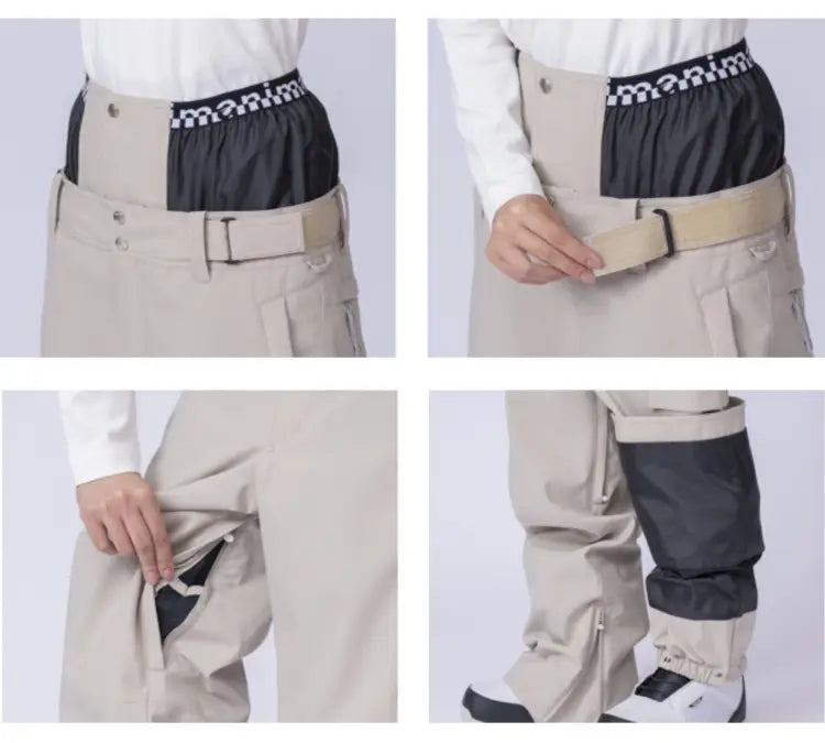 Pants / Snow: Nima Unisex Regular Snow Pants-OLIVE (Japanese Brand) - 2025, 25NB-1213-15-M, 25NB-1213-15-S, Clothing, Goggles Specials x