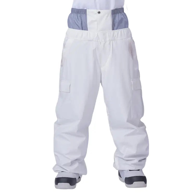 Pants / Snow: Nima Unisex Relax Snow Pants-WHITE (Japanese Brand) - Nima / White / S / 2025, Clothing, Goggles Specials x Snow Wear, Ice &