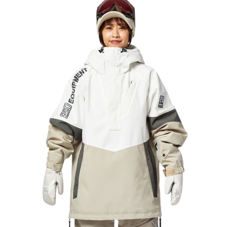 Jackets / Snow: Nima Unisex Snow Anorak-BEIGE (Japanese Brand) - Nima / Beige / S / 2024, Beige, Clothing, Ice & Snow, Jackets