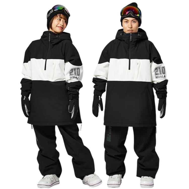 Jackets / Snow: Nima Unisex Snow Anorak-BLACK (Japanese Brand) - 2024, Black, Clothing, Ice & Snow, Jackets | 24NB1106-19-S