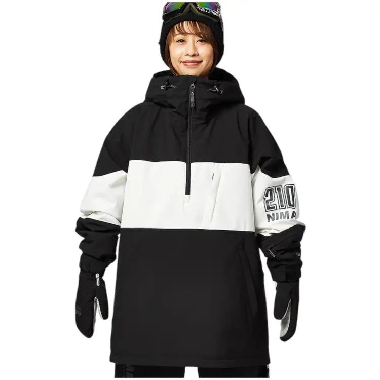 Jackets / Snow: Nima Unisex Snow Anorak-BLACK (Japanese Brand) - Nima / Black / S / 2024, Black, Clothing, Ice & Snow, Jackets