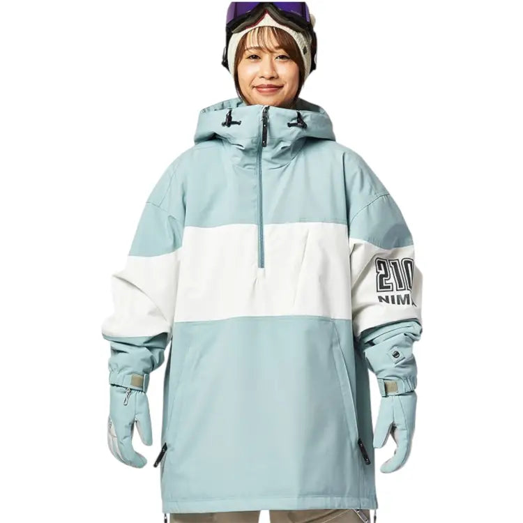 Nima Unisex Snow Anorak-BLUE (Japanese Brand) – optcool Nima Unisex Snow Anorak-BLUE (Japanese Brand) – optcool