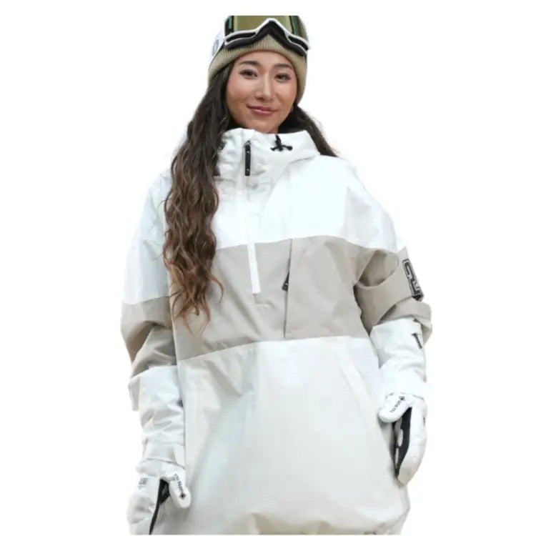 Jackets / Snow: Nima Unisex Snow Anorak-WHITE (Japanese Brand) - 2024, Clothing, Goggles Specials x Snow Wear, Ice & Snow, Jackets