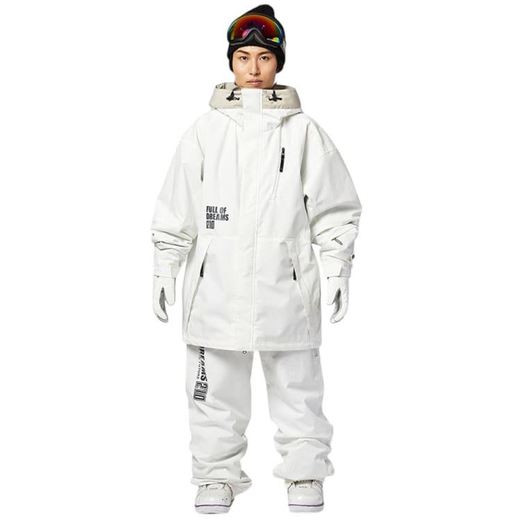 Jackets / Snow: Nima Unisex Snow Jacket-WHITE (Japanese Brand) - 2024, Clothing, Ice & Snow, Jackets, Jackets / Snow | 24NB1105-21-S