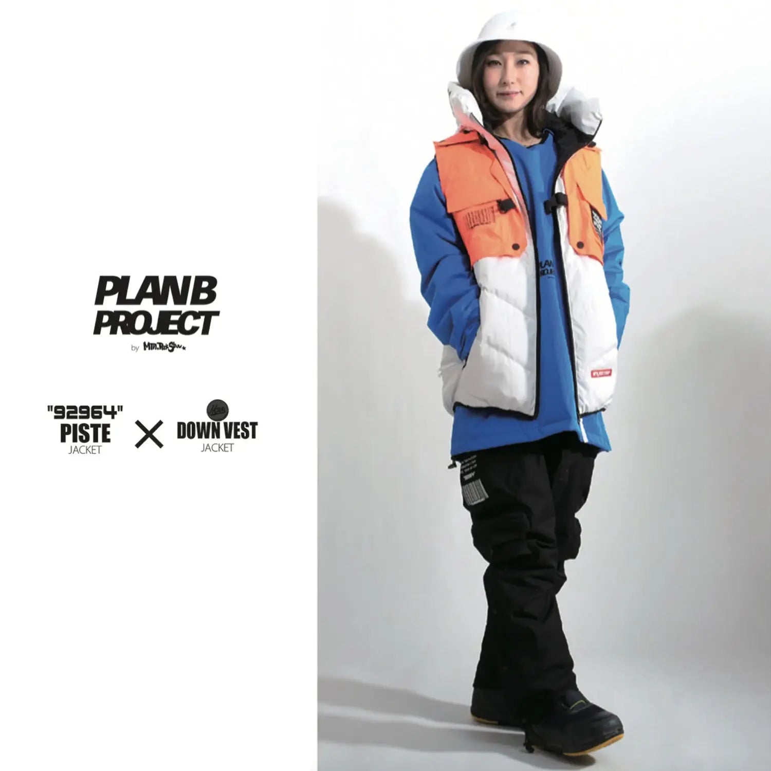 PLANB PROJECT Piste Snow Jacket_Blue_w/down
