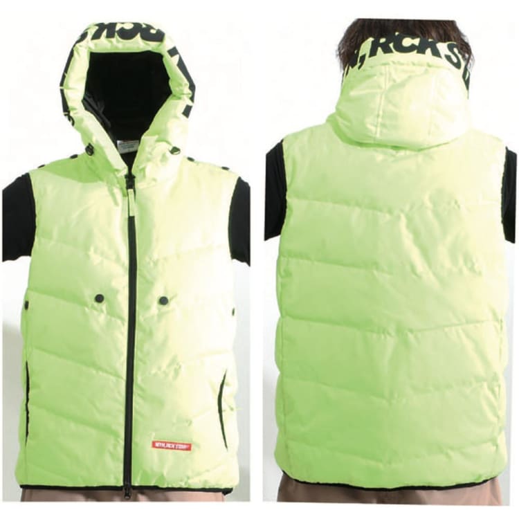 Jackets / Snow: PLANB PROJECT Down Vest Jacket (Japanese Brand) Yellow [Unisex] - PLANB PROJECT / S / Yellow / 2021, Clothing, Ice & Snow, 