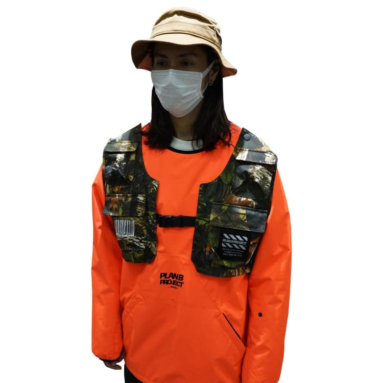 Jackets / Snow: PLANB PROJECT Piste Snow Jacket (Japanese Brand) Orange [Unisex] - PLANB PROJECT / S / Orange / 2021, Clothing, Ice & Snow, 