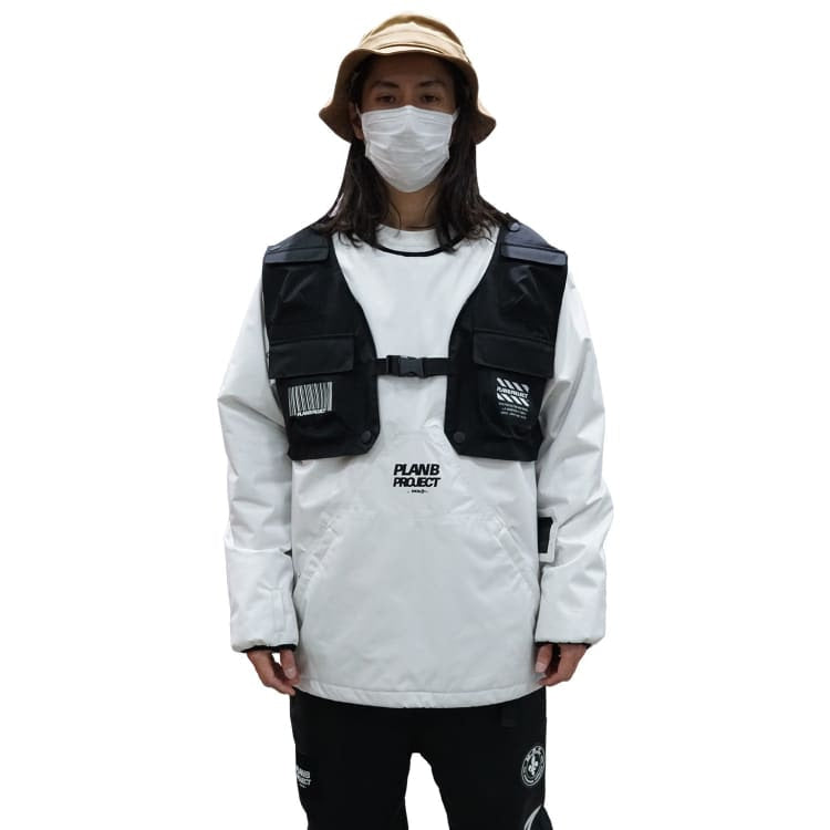 Jackets / Snow: PLANB PROJECT Piste Snow Jacket (Japanese Brand) White [Unisex] - 2021, Blue, Clothing, Ice & Snow, Jackets | 