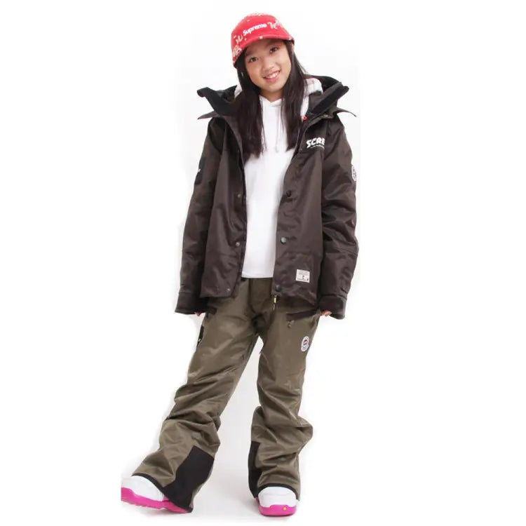 Jackets / Snow: Scream Kids Coach Snow Jacket w/Pants KD08 - 1920 Black Clothing ICE & SNOW Jackets | OCJP-SCREAM-KD08-S