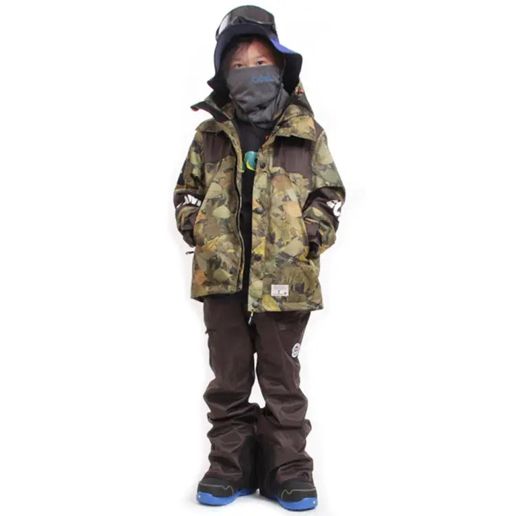 Jackets / Snow: Scream Kids Coach Snow Jacket w/Pants KD11 - 1920 Camo Clothing ICE & SNOW Jackets | OCJP-SCREAM-KD11-S
