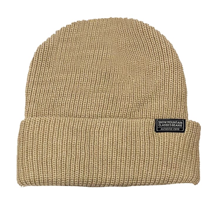 Headwear / Beanies: Snow Mountain Ribbed Beanies-TAN - Snow Mountain / Tan / Free / 2024, Accessories, Bearx, Head & Neck Wear, Headwear