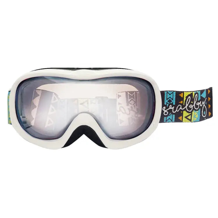 Goggles / Snow: Srabby Kids Snow Goggle-WHITE [Japanese Brand] - Srabby / White / ON / 2024, Accessories, Bearx, Eyewear, Goggles