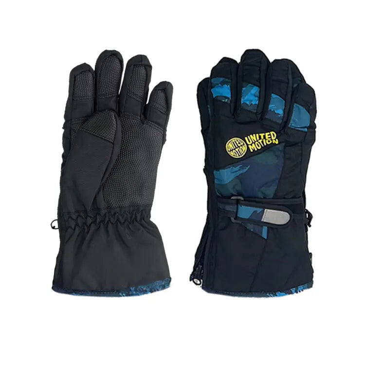 Gloves & Mittens / Snow: United Motion Kids 5-Finger Snow Glove-BLUE - United Motion / Blue / S-S / 2024, Accessories, Bearx, Blue, Gloves