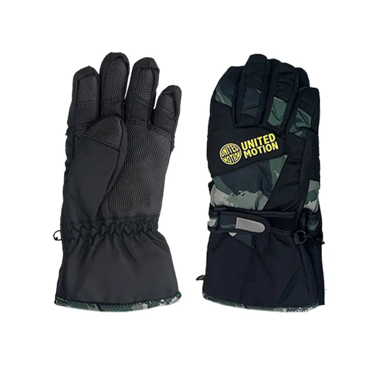 Gloves & Mittens / Snow: United Motion Kids 5-Finger Snow Glove-GREEN - United Motion / Green / S-S / 2024, Accessories, Bearx, Gloves &